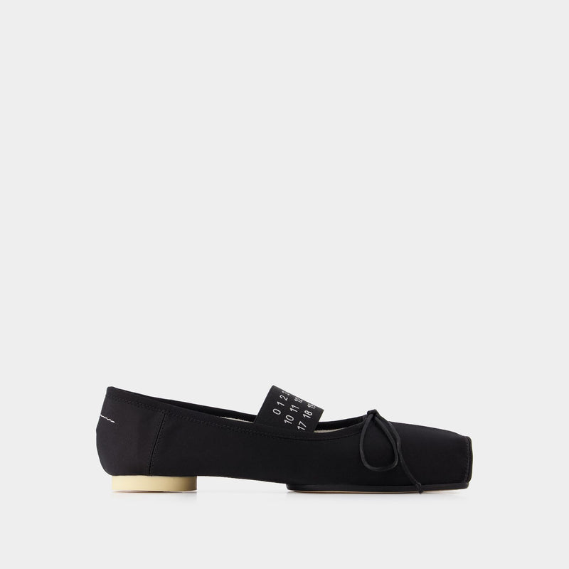 Ballerines - Mm6 Maison Margiela - Toile - Noir