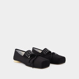 Ballerines - Mm6 Maison Margiela - Toile - Noir