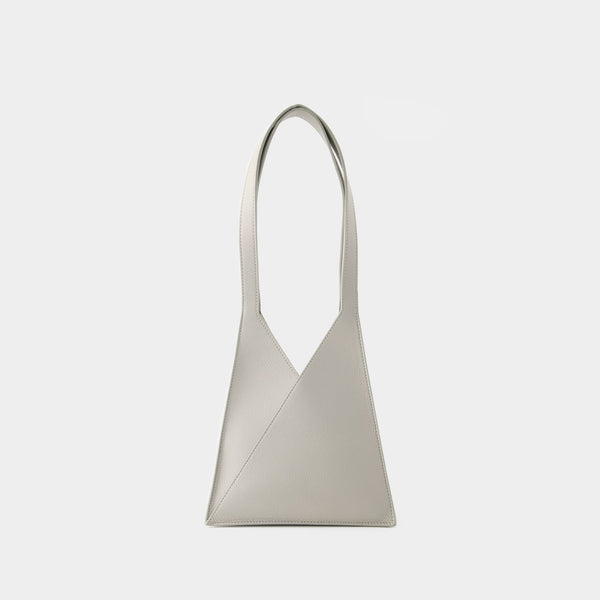 Cabas Accordian Japanese - MM6 Maison Margiela - Cuir - Agate Gray