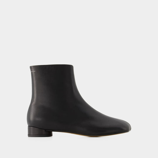 Bottines 6 Anatomic 35 - MM6 Maison Margiela - Cuir - Noir