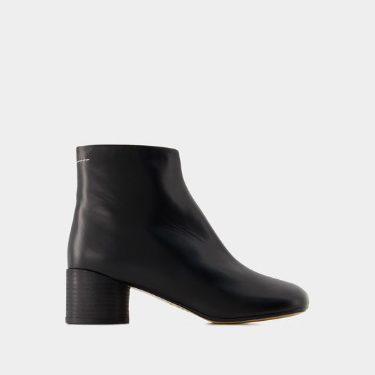 Bottines 6 Anatomic 50 - MM6 Maison Margiela - Cuir - Noir
