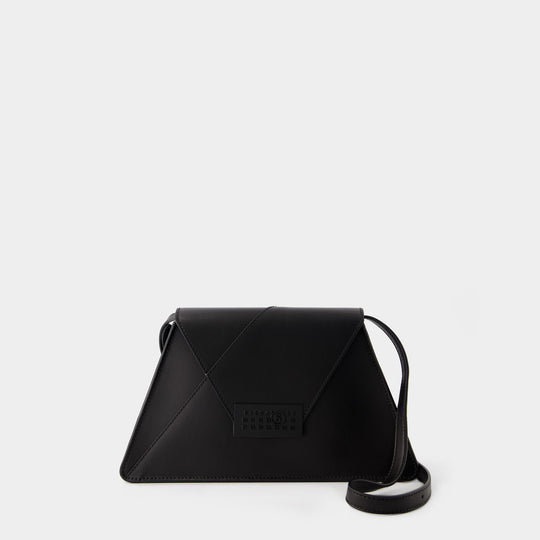 Sac Hobo Numbers Medium - MM6 Maison Margiela - Cuir - Noir