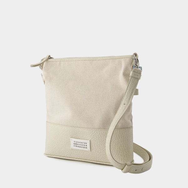 Sac À Bandoulière 5ac Hobo Small - Maison Margiela - Cuir - Beige