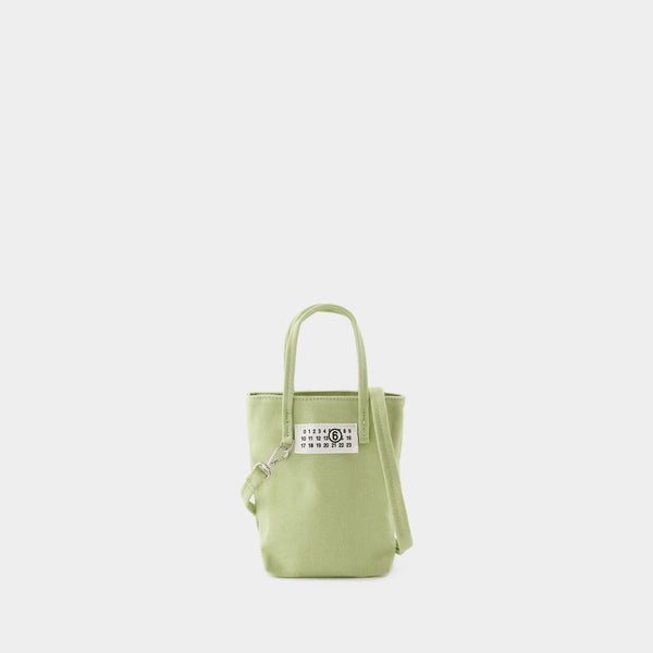 Sac Mini Shopping - MM6 Maison Margiela - Coton - Beige