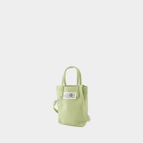 Sac Mini Shopping - MM6 Maison Margiela - Coton - Beige