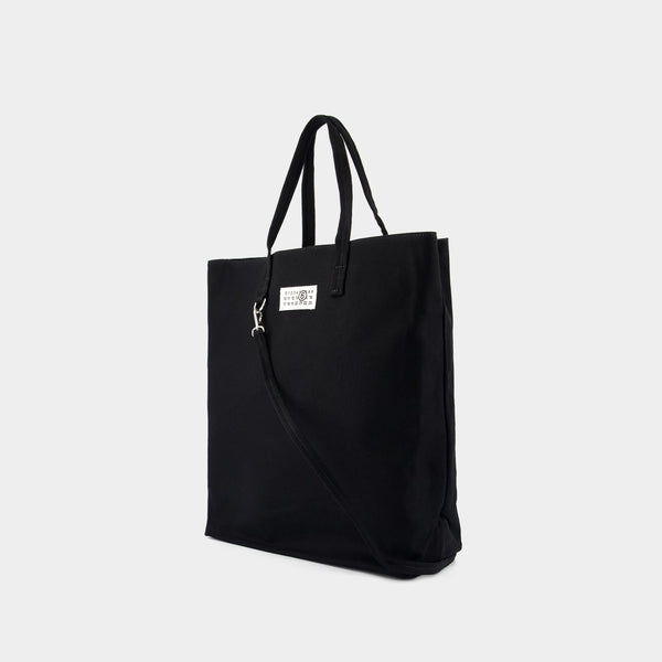 Cabas Shopping - MM6 Maison Margiela - Coton - Noir