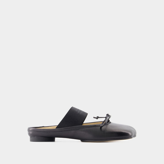 Ballerines Slipper - MM6 Maison Margiela - Cuir - Noir