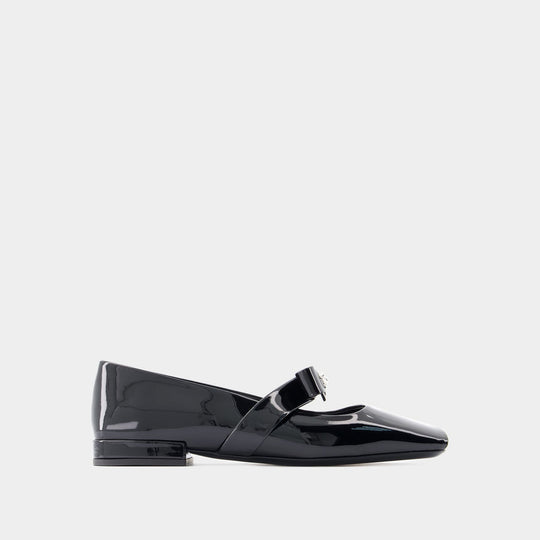 Ballerines T.20 - Versace - Cuir - Noir