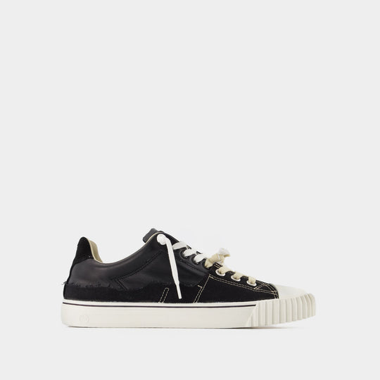 Baskets Evolution Low Top en Cuir Noir