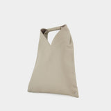 Tote Bag Small Japanese - Mm6 Maison Margiela - Cuir - Silver Birch