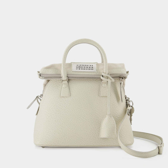 Sac À Main 5Ac Classique Mini - Maison Margiela - Cuir - Beige