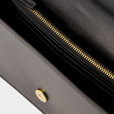 Wallet On Chain Greca Goddess - Versace - Cuir - Noir