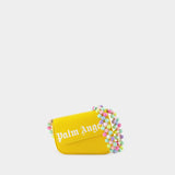 Sac À Main Beads Strap Crash Bag Pm - Palm Angels - Cuir - Jaune