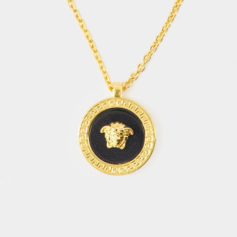 Collier Icon - Versace - Métal - Noir