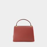 Sac One Stud Small Top Handle en Cuir Marron