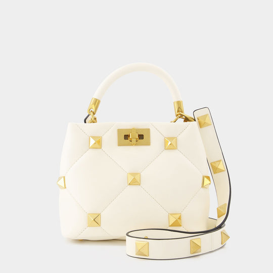 Sac Roman en Cuir Blanc