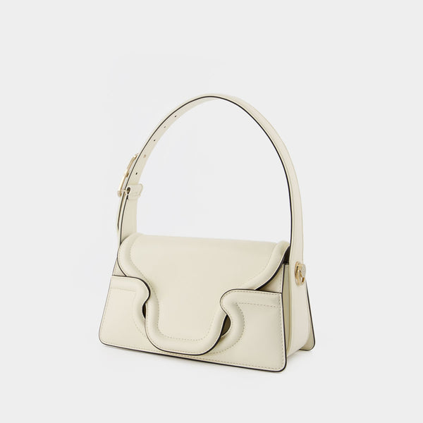 Sac À Main Sculpture Small - Valentino Garavani - Cuir - Ivoire