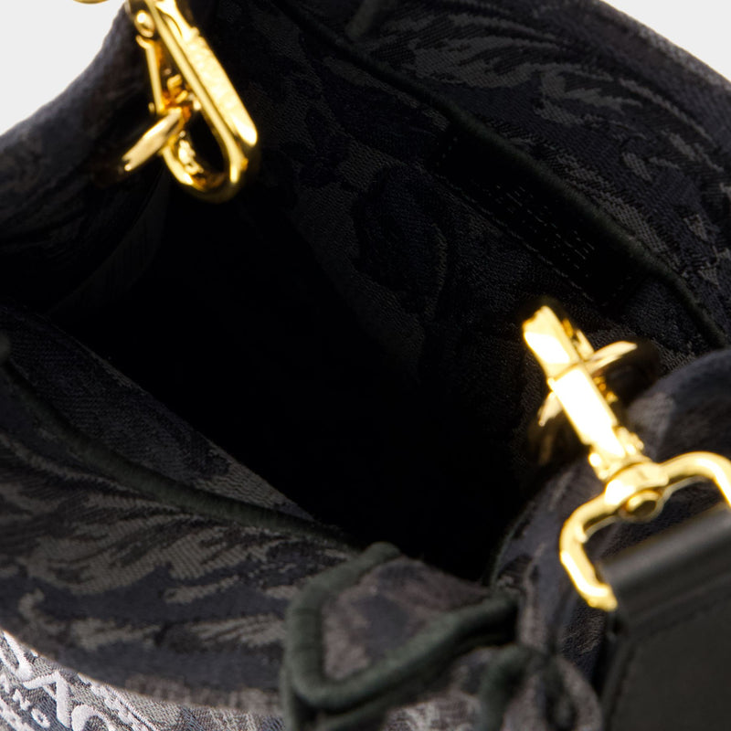 Tote Bag Mini Athena - Versace - Coton - Noir