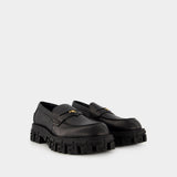 Mocassins Greca Border Rubber Sole - Versace - Cuir - Noir