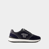 Sneakers New Runner - Versace - Cuir - Bleu