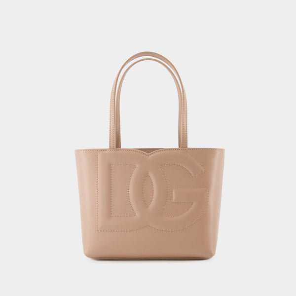 Sac Cabas à Logo - Dolce&Gabbana - Cuir - Cipria