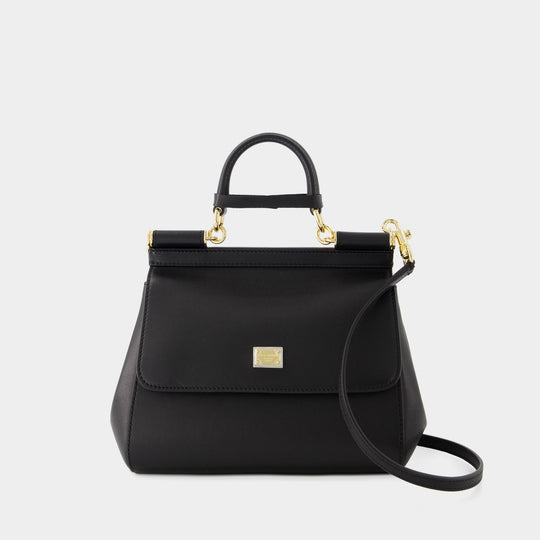 Sac à Bandoulière Sicily - Dolce&Gabbana - Cuir - Noir