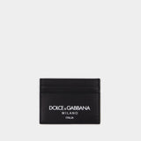 Porte Carte Stampato - Dolce&Gabbana - Cuir - Noir