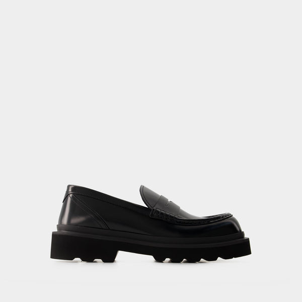 Mocassins Penny-Slot - Dolce&Gabbana - Cuir - Noir