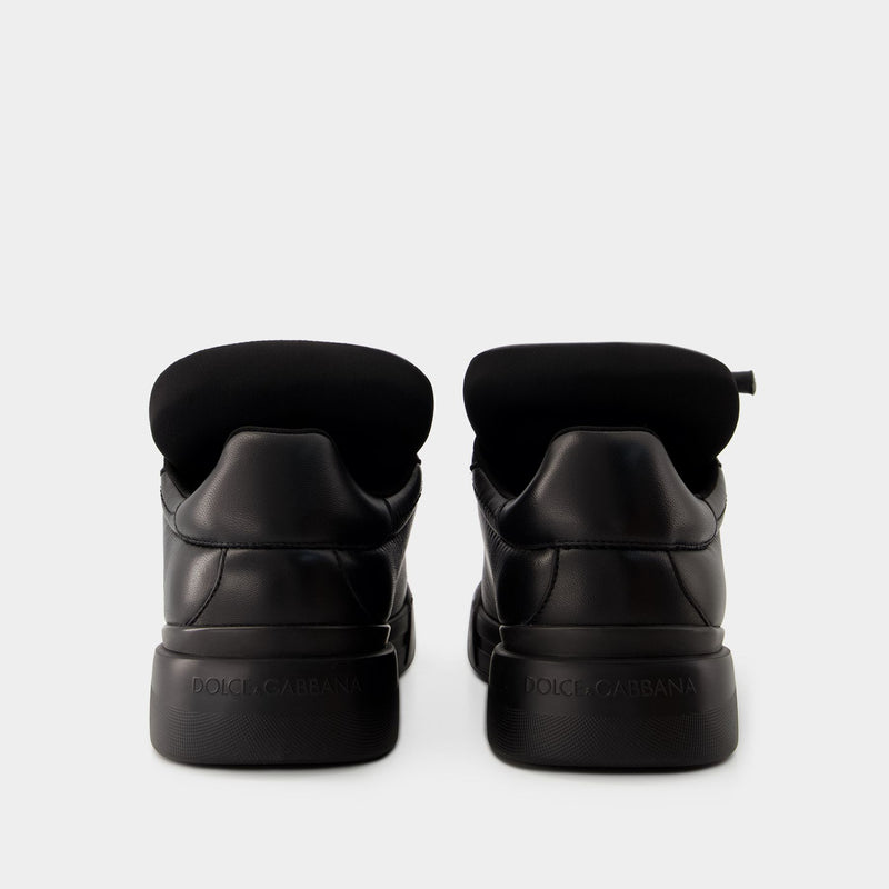 Sneakers Portofino - Dolce&Gabbana - Cuir - Noir