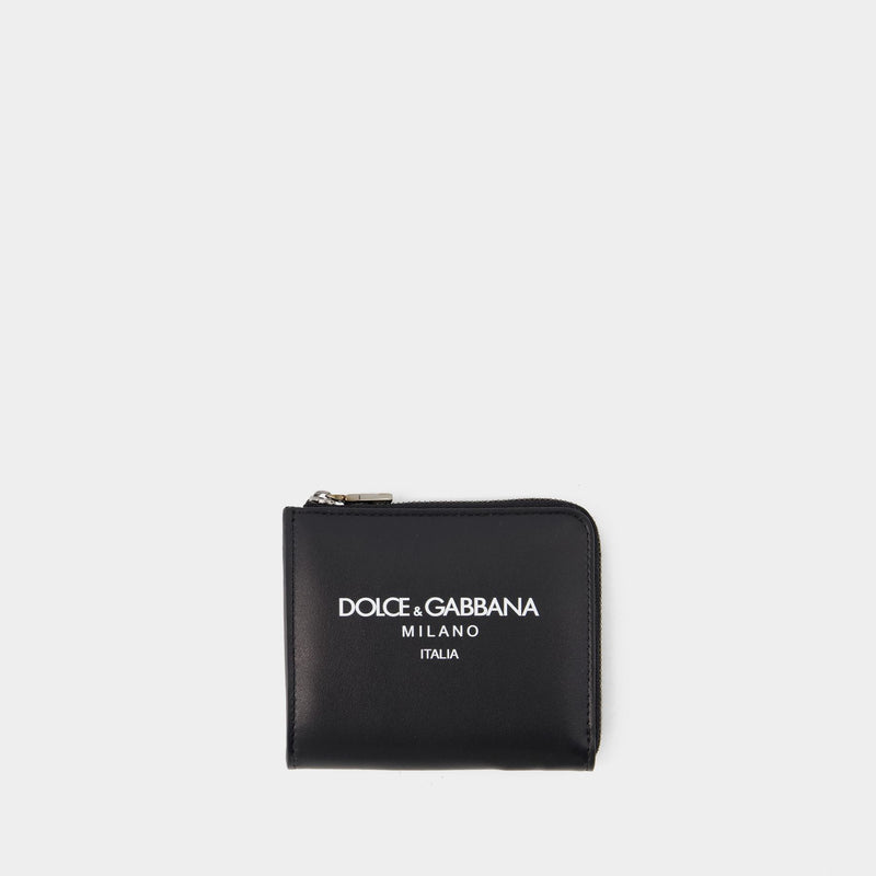 Portefeuille Avec Logo - Dolce&Gabbana - Cuir - Vert