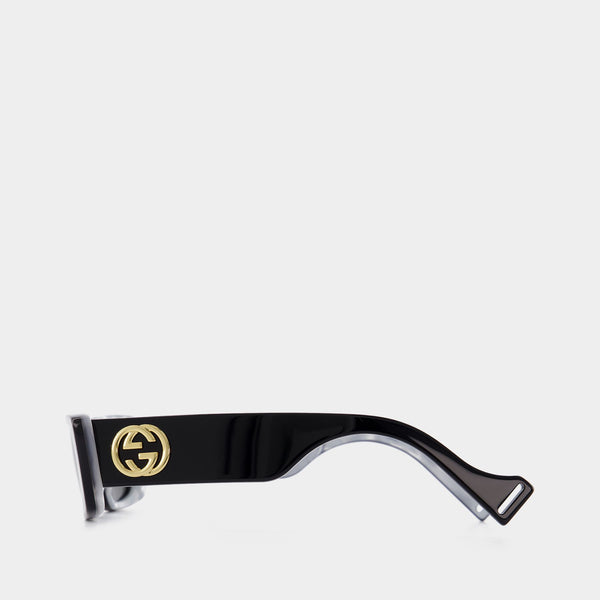 Lunettes de Soleil en Acétate Noir/Gris