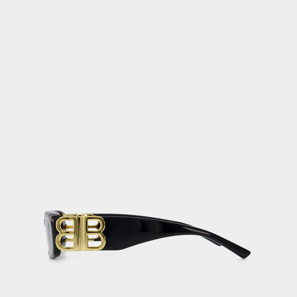 Lunettes De Soleil - Balenciaga - Acétate - Noir/Doré/Gris