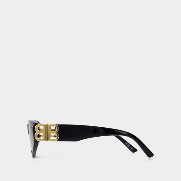 Lunettes De Soleil - Balenciaga - Acétate - Noir/Doré/Gris