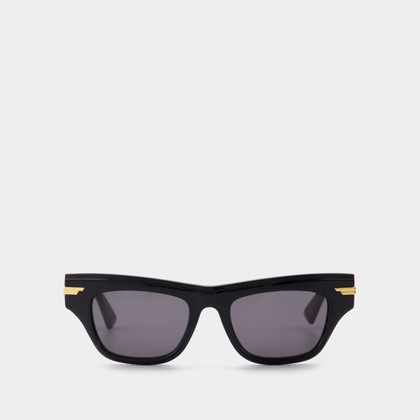 Lunettes de Soleil en Acétate Noir/Gris