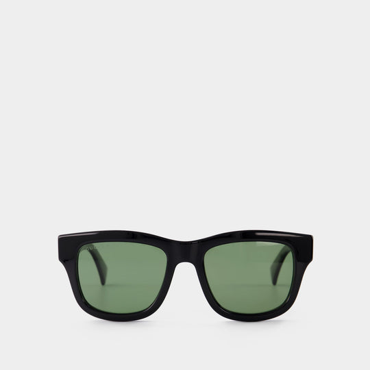 Lunettes de Soleil en Injection Noir/Vert
