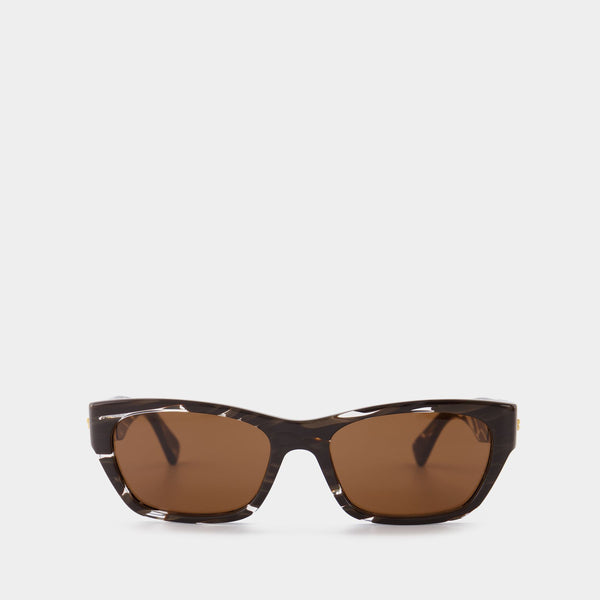Lunettes de Soleil en Acétate Marron