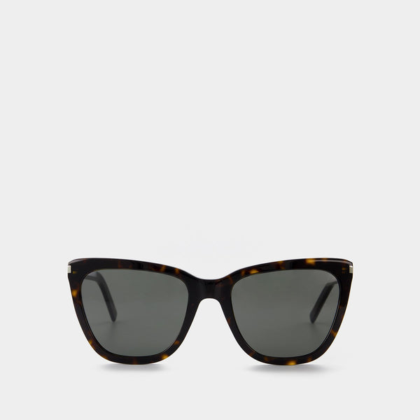 Lunettes De Soleil - Saint Laurent - Acétate - Havana/Gris