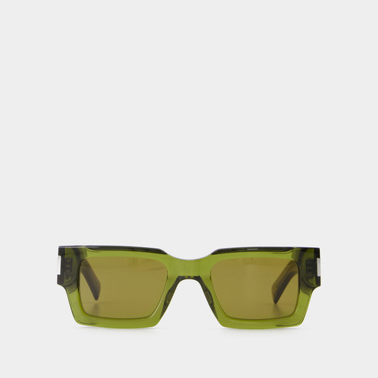 Lunettes De Soleil - Saint Laurent  - Acétate - Vert