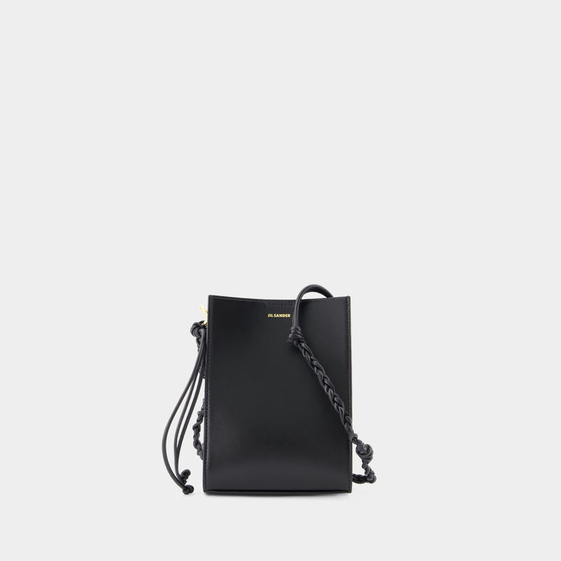 Sac Porté Épaule Tangle Ring - Jil Sander - Cuir - Noir