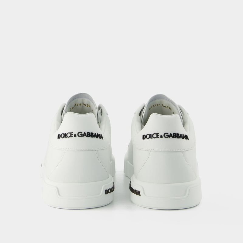 Sneakers Portofino - Dolce & Gabbana - Cuir - Bianco