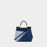Sac À Main Sicily - Dolce&Gabbana - Coton - Bleu Denim