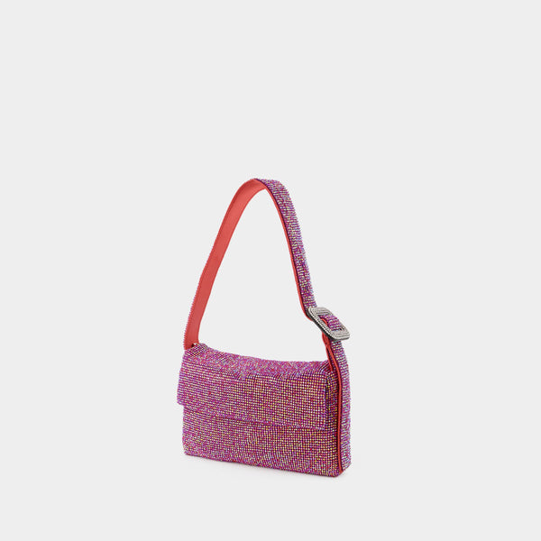 Sac Hobo Vitty Mignon - Benedetta Bruzziches - Strass - Rose