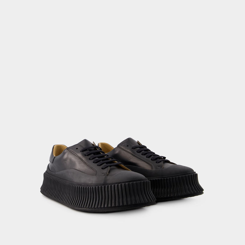 Sneakers - Jil Sander - Cuir - Noir