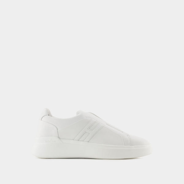 Sneakers H580 Slip On - Hogan - Cuir - Noir/Blanc