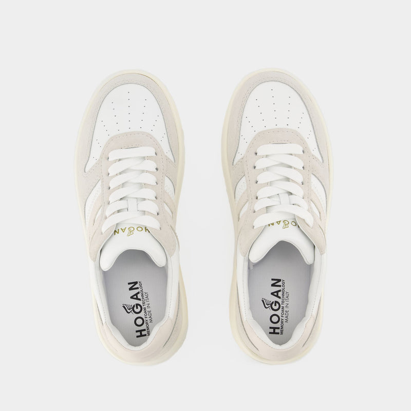 Sneakers H630 - Hogan - Cuir - Blanc