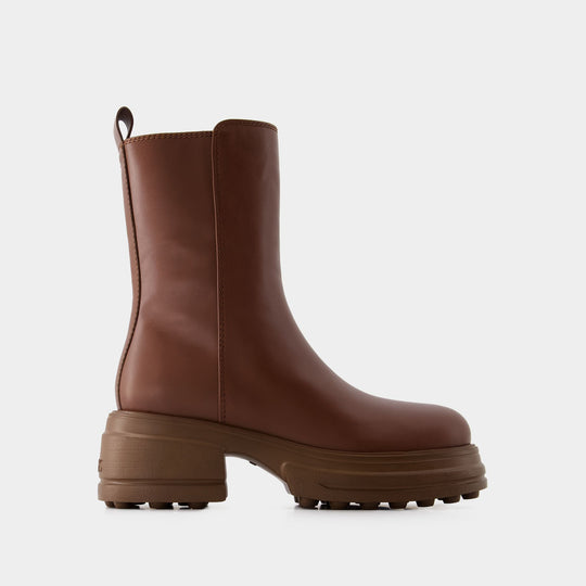 Bottes Gomma Tronchetto - Tod's - Cuir - Marron