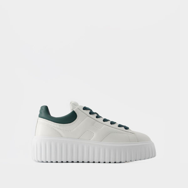 Sneakers H-Stripes Allacciato - Hogan - Cuir - Blanc