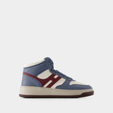 Sneakers H630 - Hogan - Cuir - Bleu