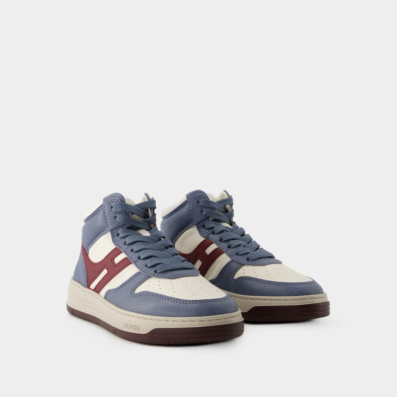 Sneakers H630 - Hogan - Cuir - Bleu