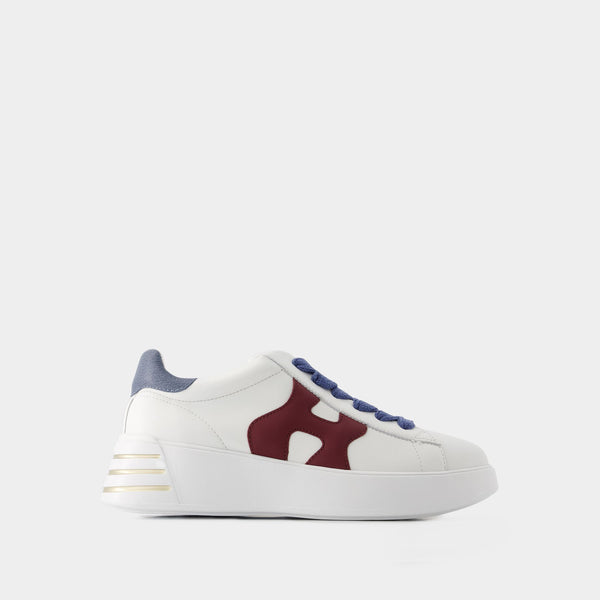 Sneakers Rebel Allacciato - Hogan - Cuir - Blanc